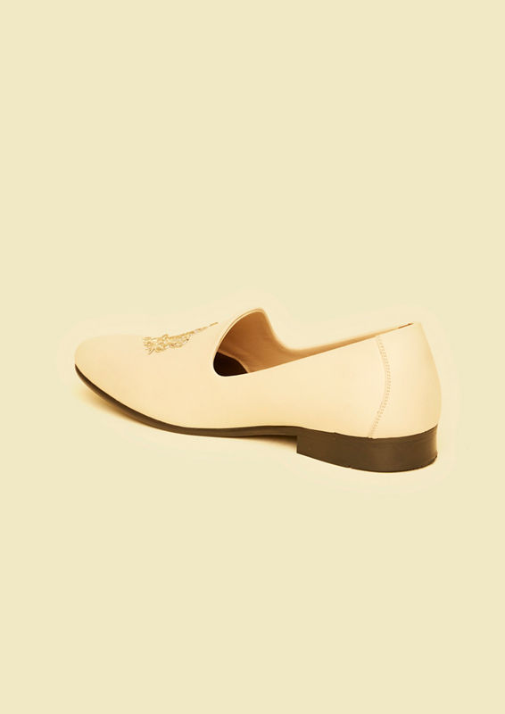 Twamev Men Elegant Beige Juti