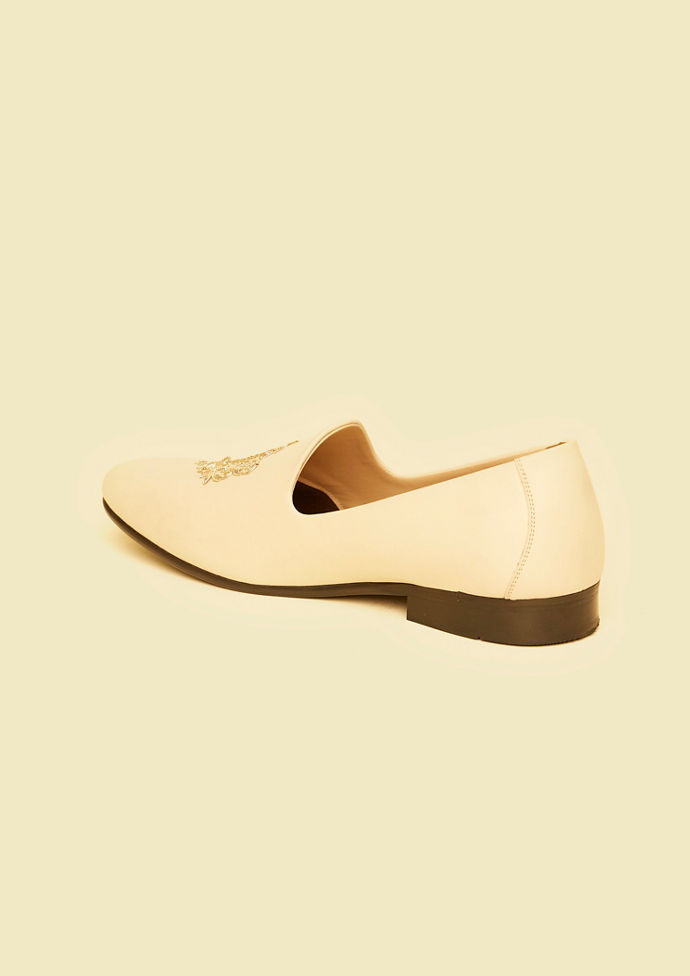 Twamev Men Elegant Beige Juti