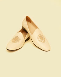 Twamev Men Elegant Beige Juti