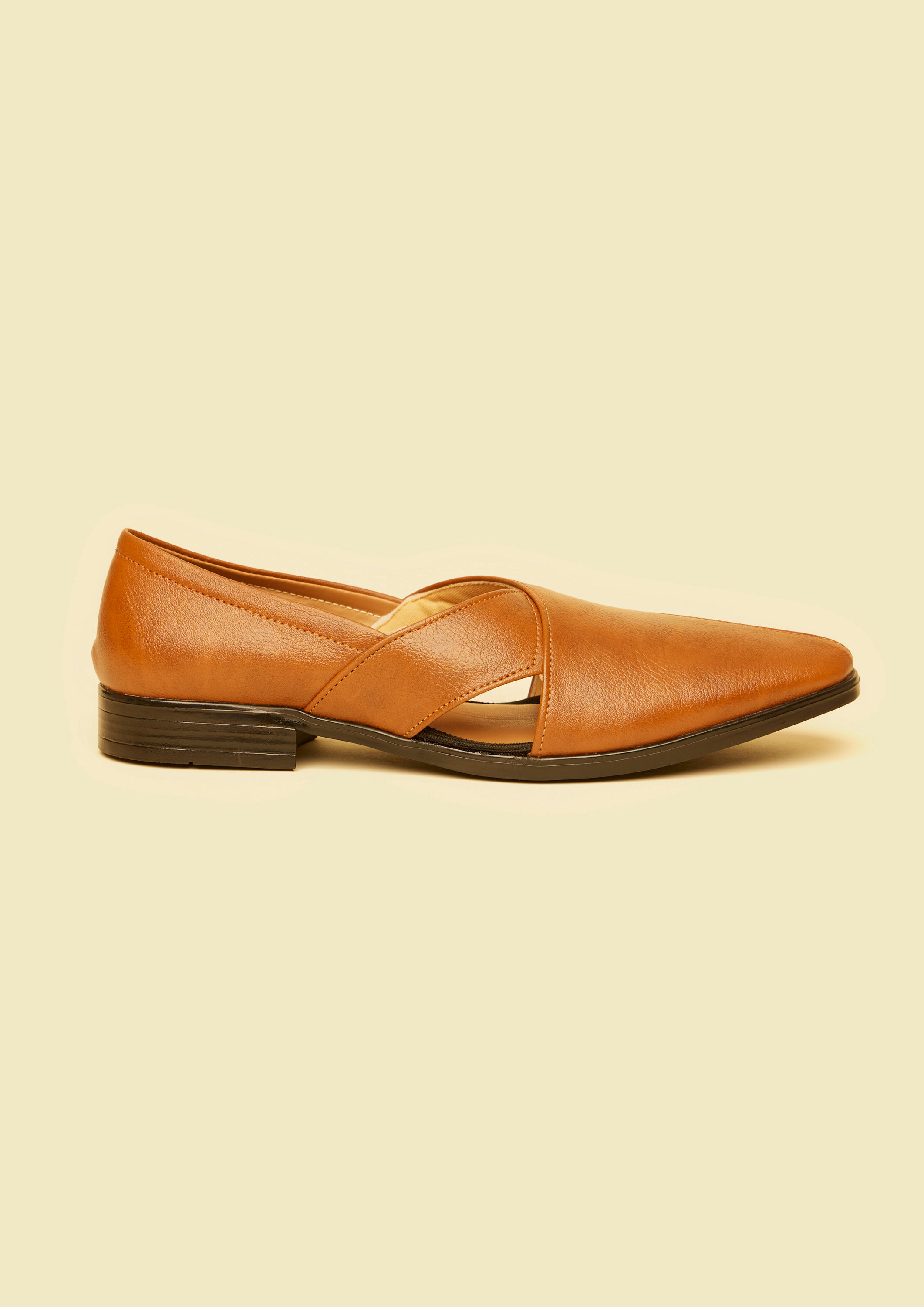 Twamev Men Regal Dark Brown Juti