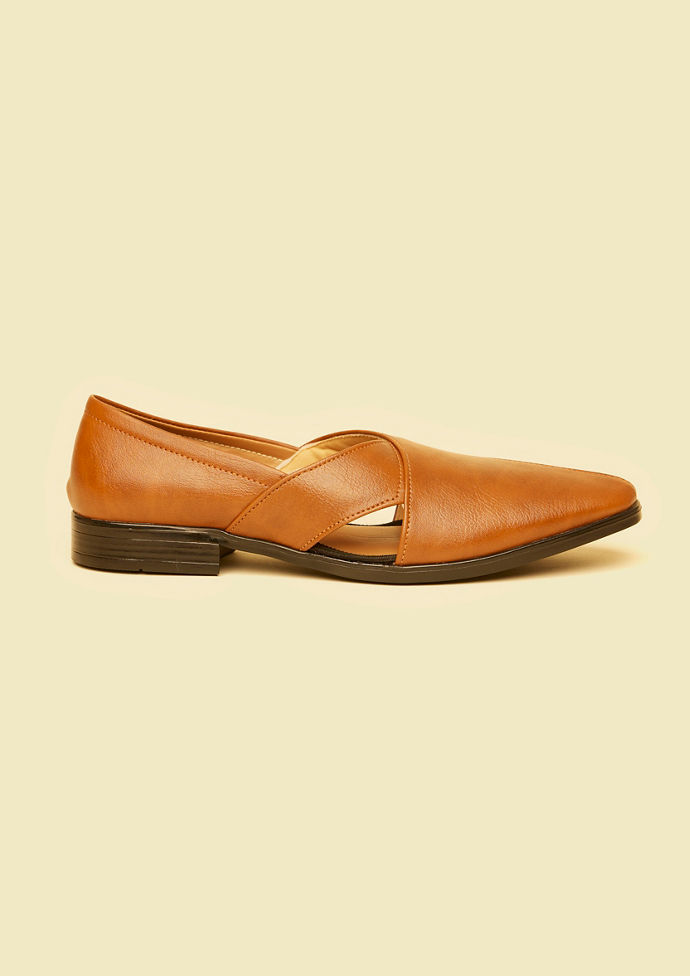 Twamev Men Regal Dark Brown Juti