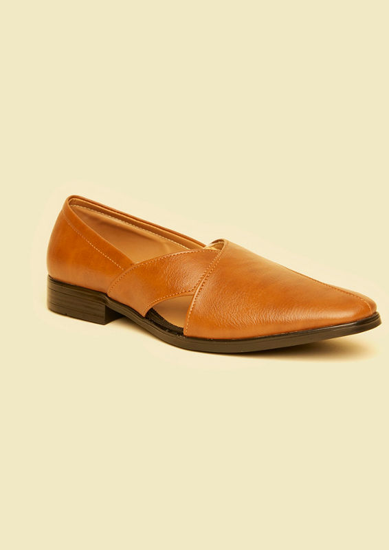 Twamev Men Regal Dark Brown Juti