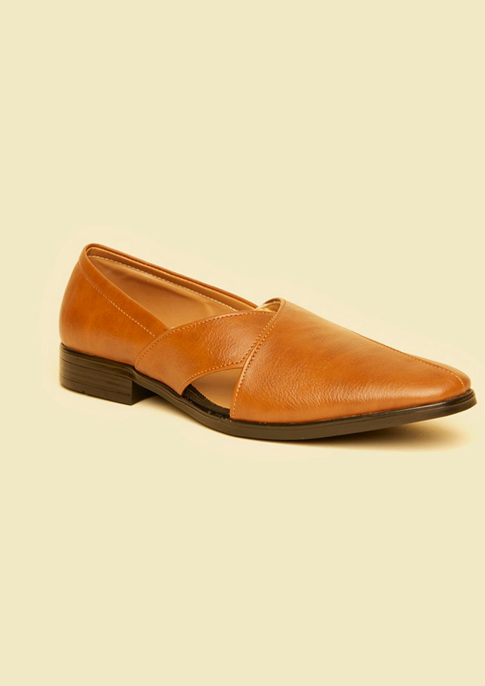 Twamev Men Regal Dark Brown Juti