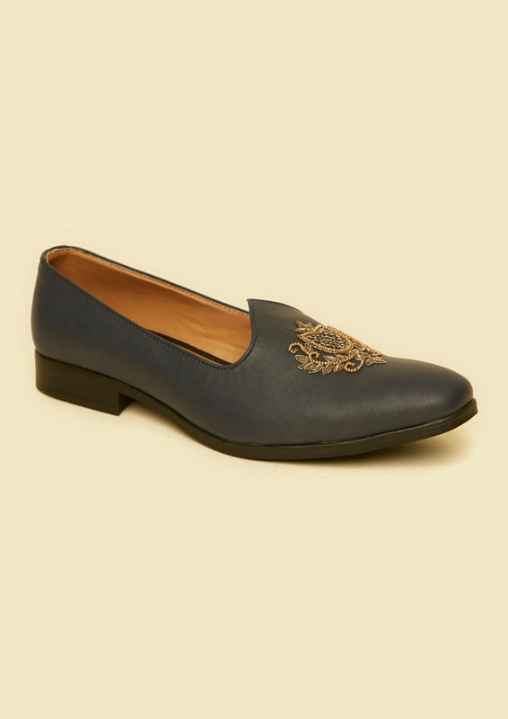 Twamev Men Regal Dark Blue Jooti