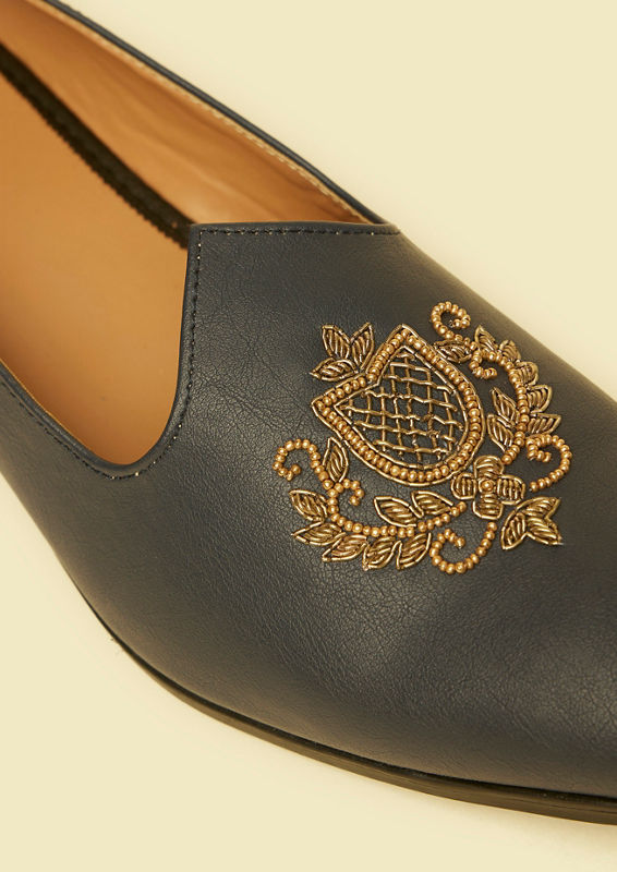 Twamev Men Regal Dark Blue Jooti