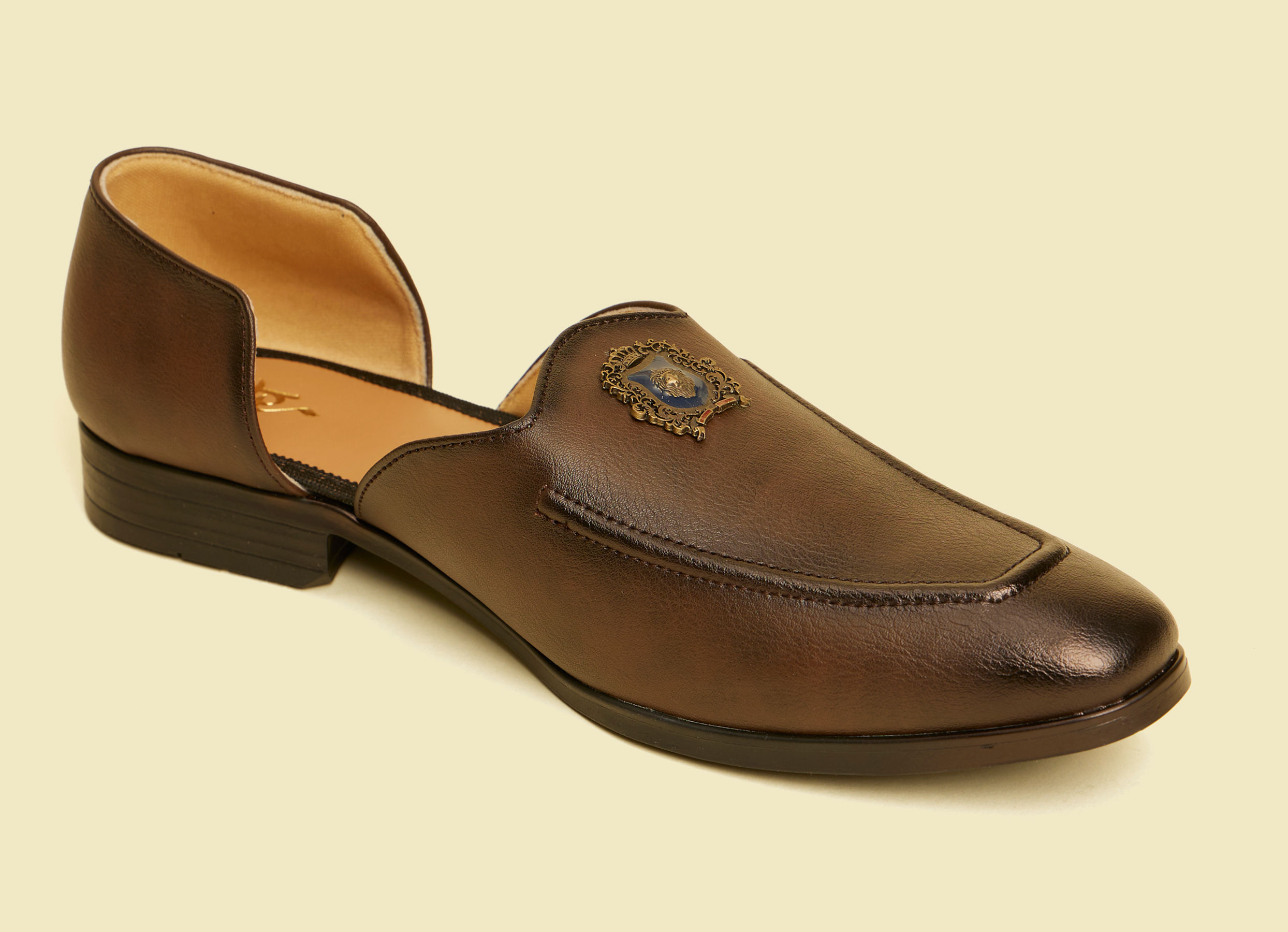 Twamev Men Brown Faux Leather Shoe