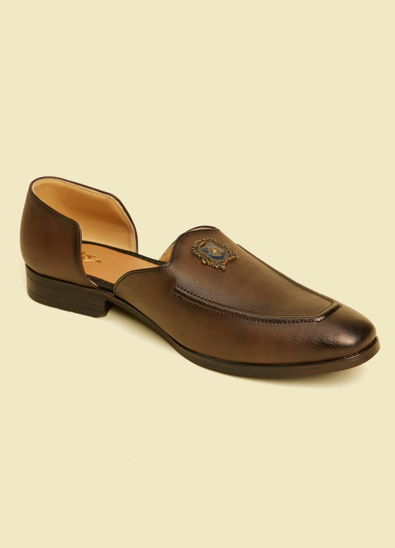 Twamev Men Brown Faux Leather Shoe