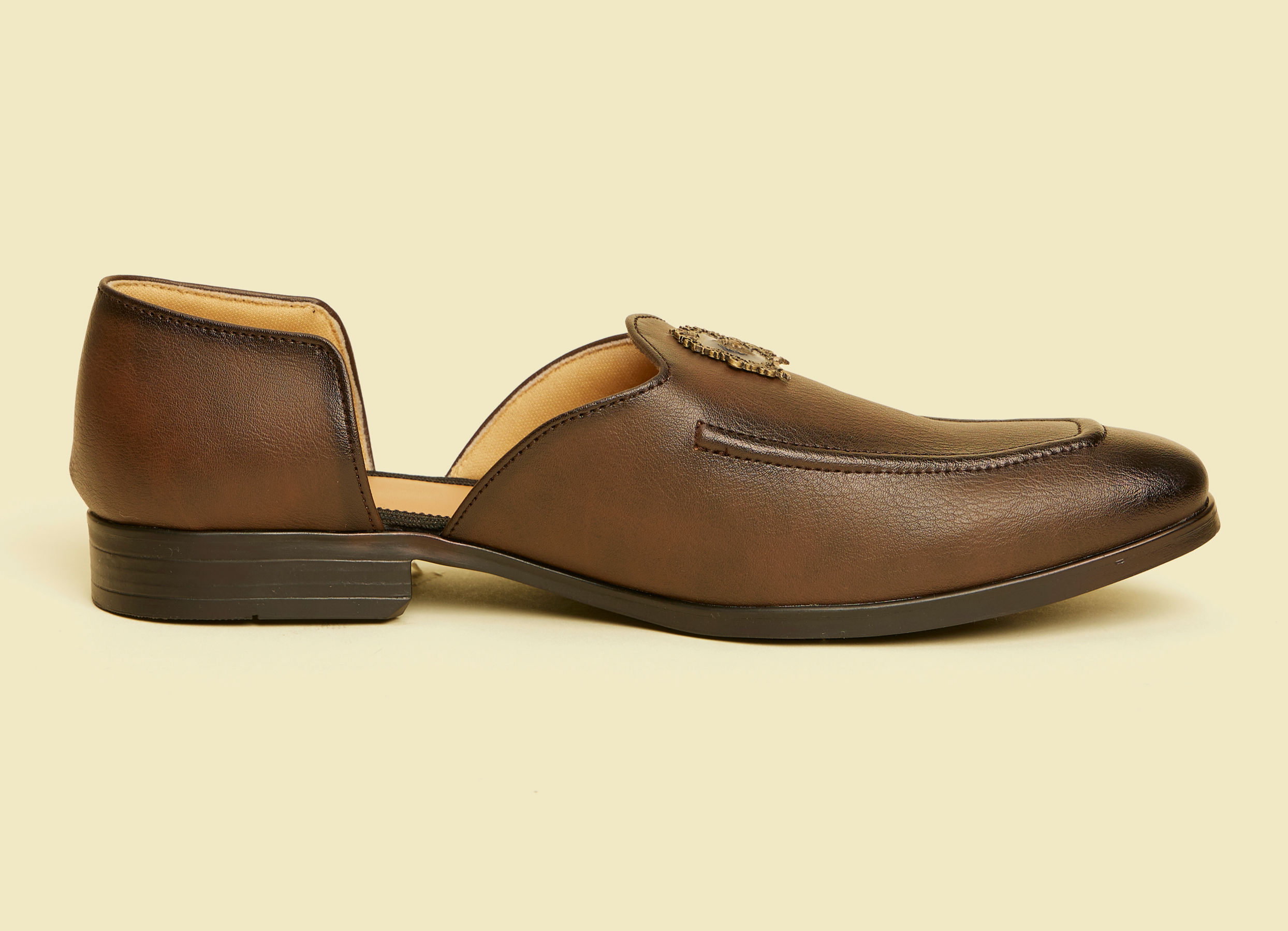 Twamev Men Brown Faux Leather Shoe