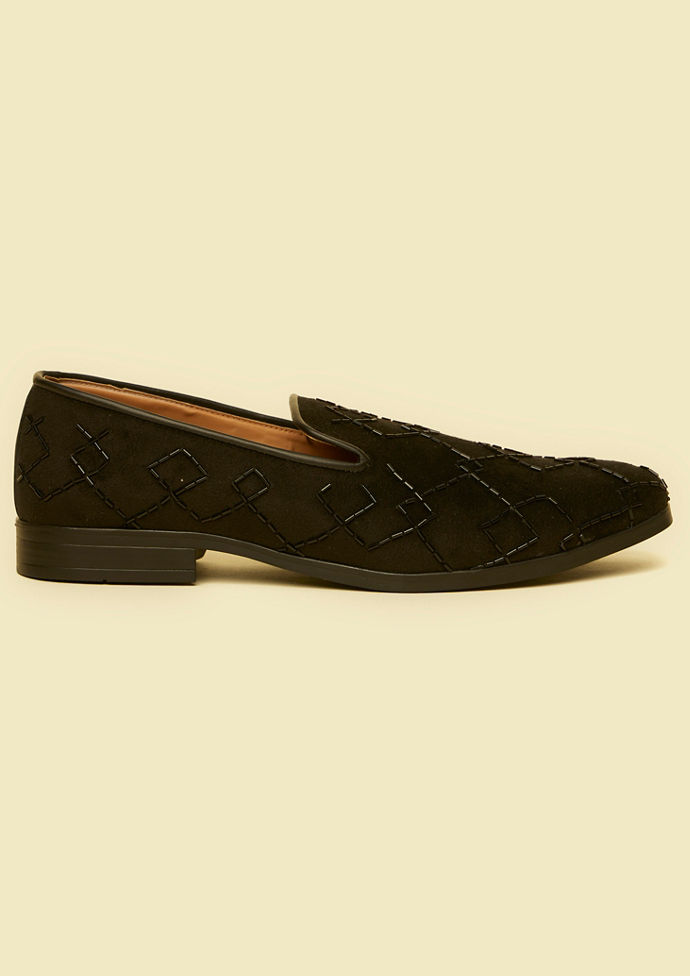 Twamev Men Black Opulence Festive Jooti