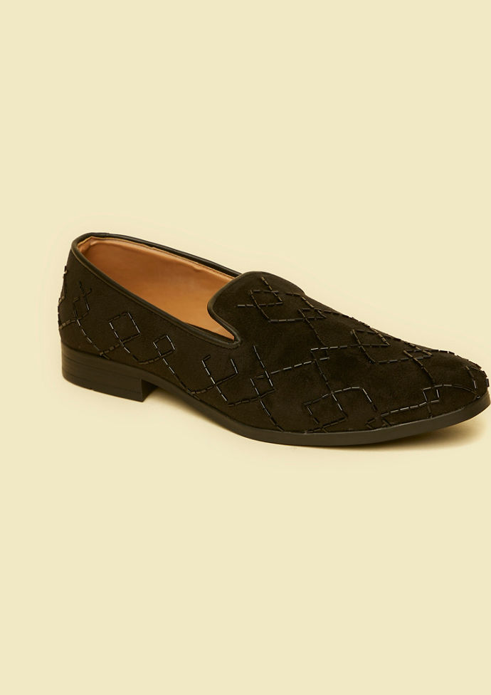 Twamev Men Black Opulence Festive Jooti