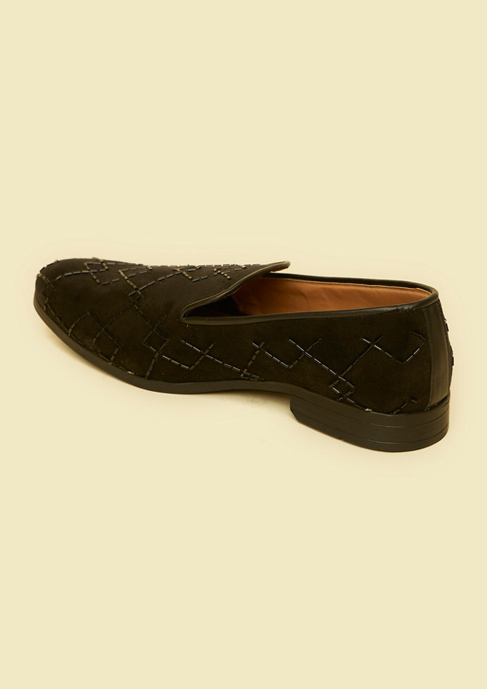 Twamev Men Black Opulence Festive Jooti