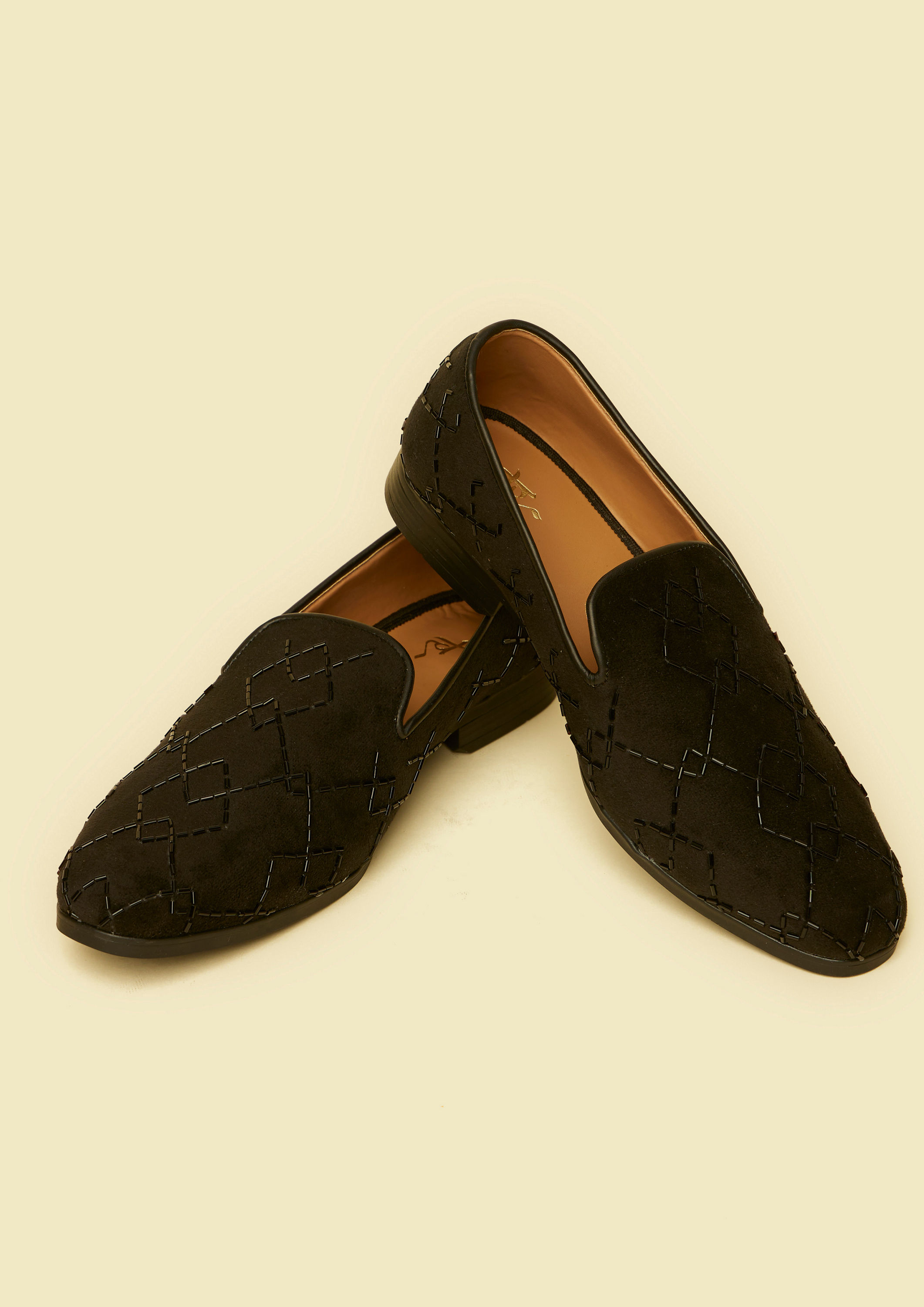 Twamev Men Black Opulence Festive Jooti