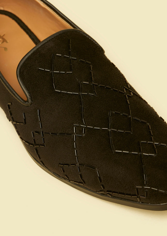 Twamev Men Black Opulence Festive Jooti
