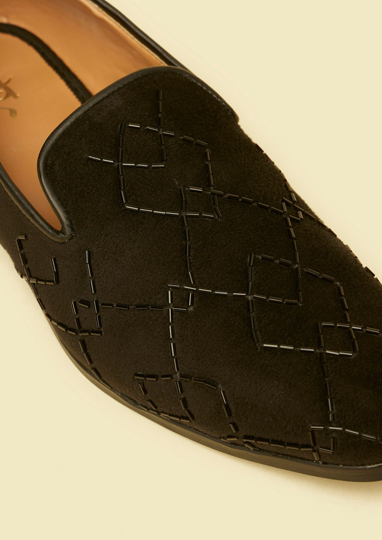 Twamev Men Black Opulence Festive Jooti