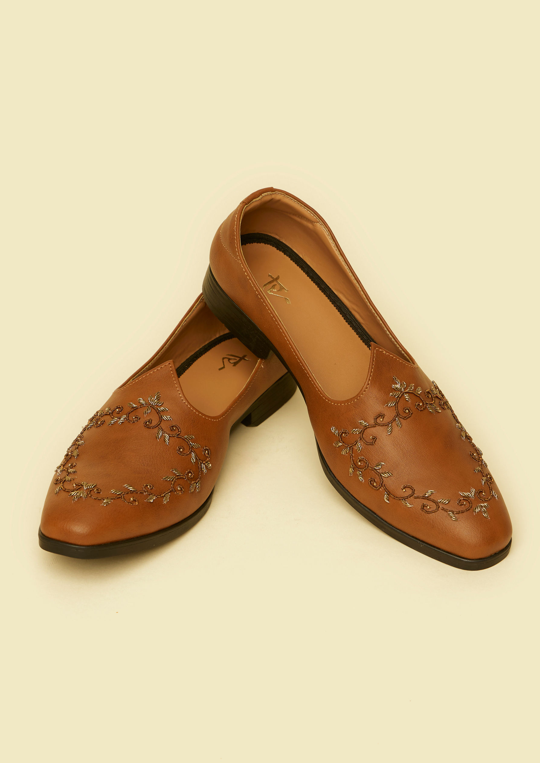 Twamev Men Tan Magnificence Jooti