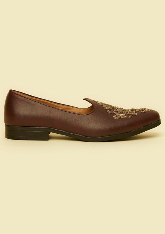 Twamev Men Dapper Brown Jooti