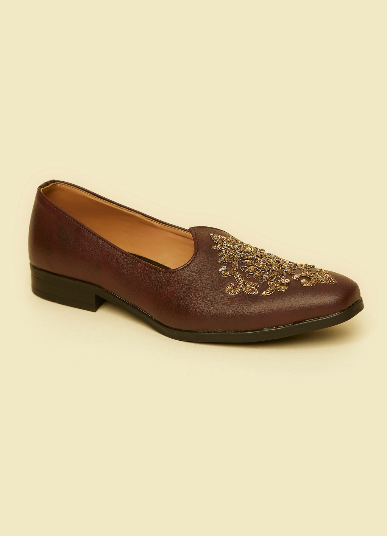 Twamev Men Dapper Brown Jooti