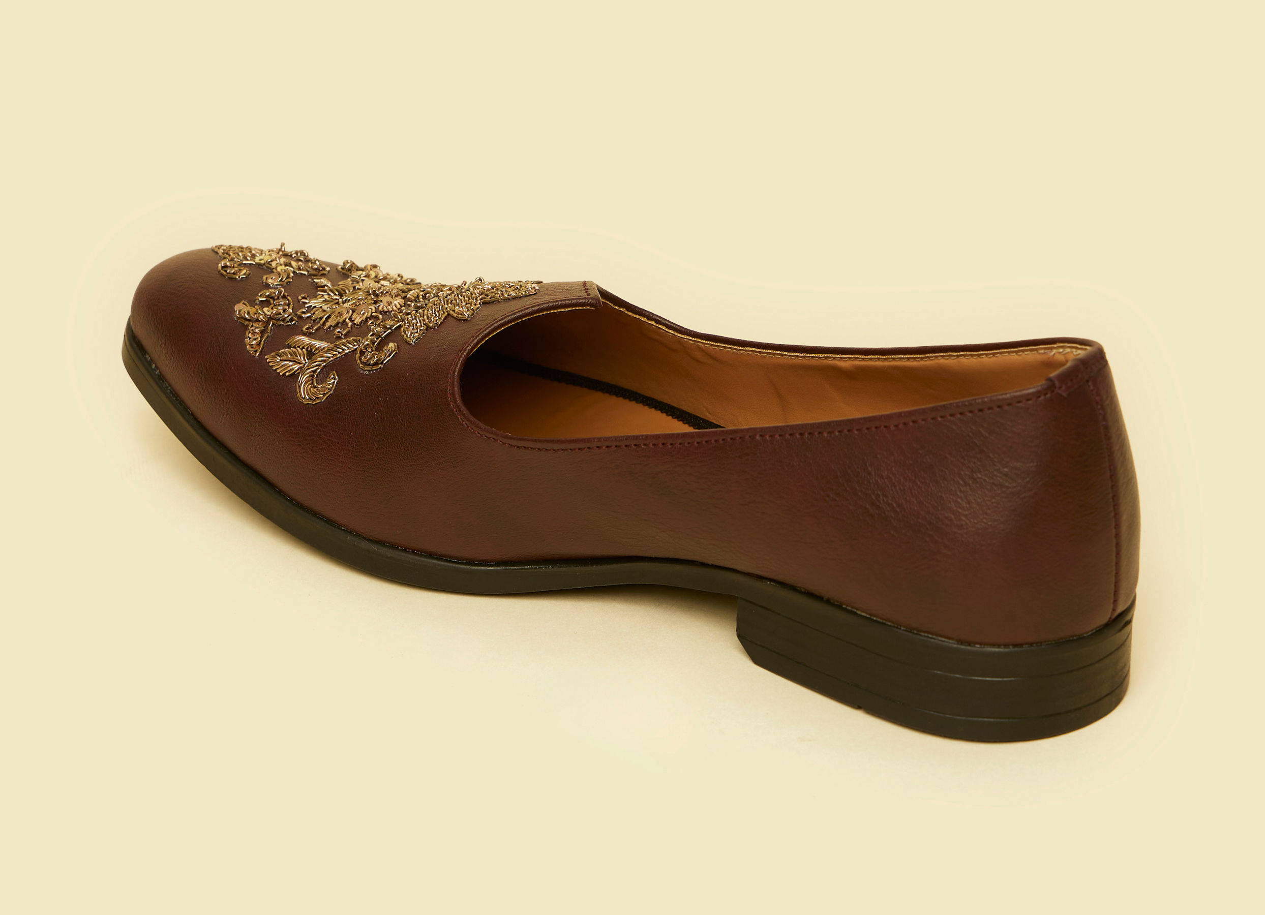 Twamev Men Dapper Brown Jooti