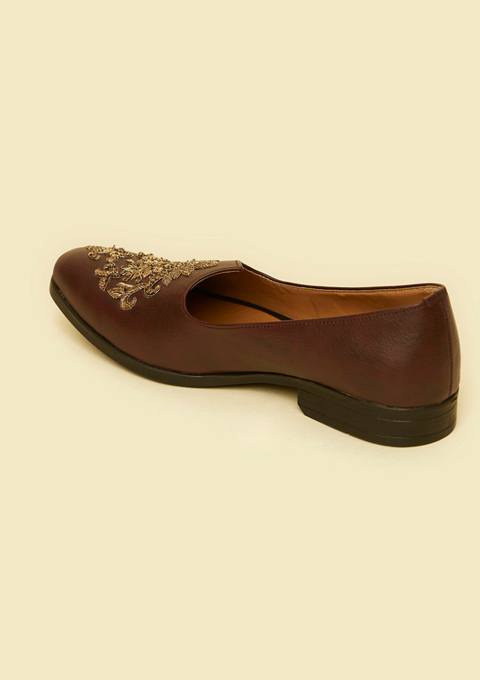 Twamev Men Dapper Brown Jooti