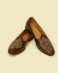 Twamev Men Dapper Brown Jooti