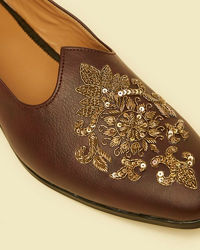 Twamev Men Dapper Brown Jooti