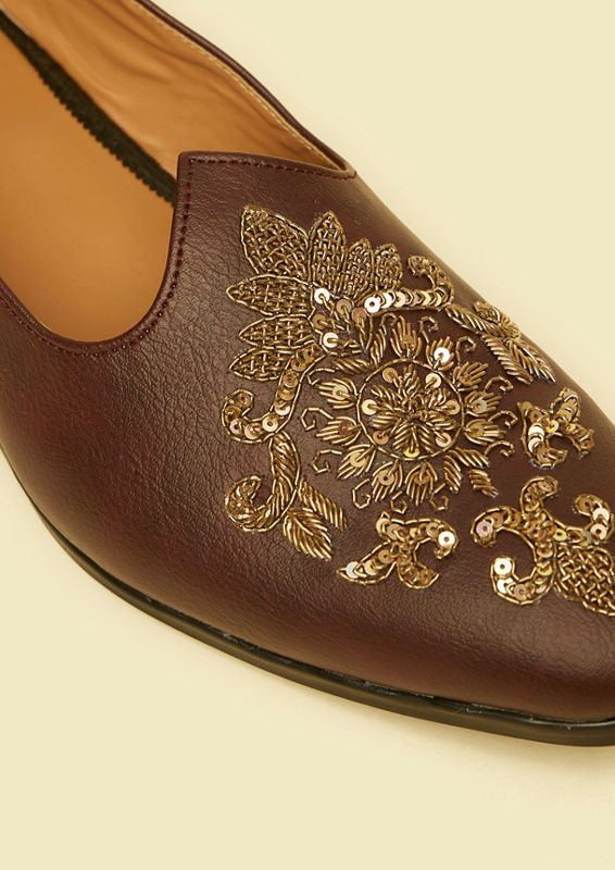Twamev Men Dapper Brown Jooti