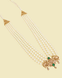 Twamev Men Traditional Beaded Cream Mala