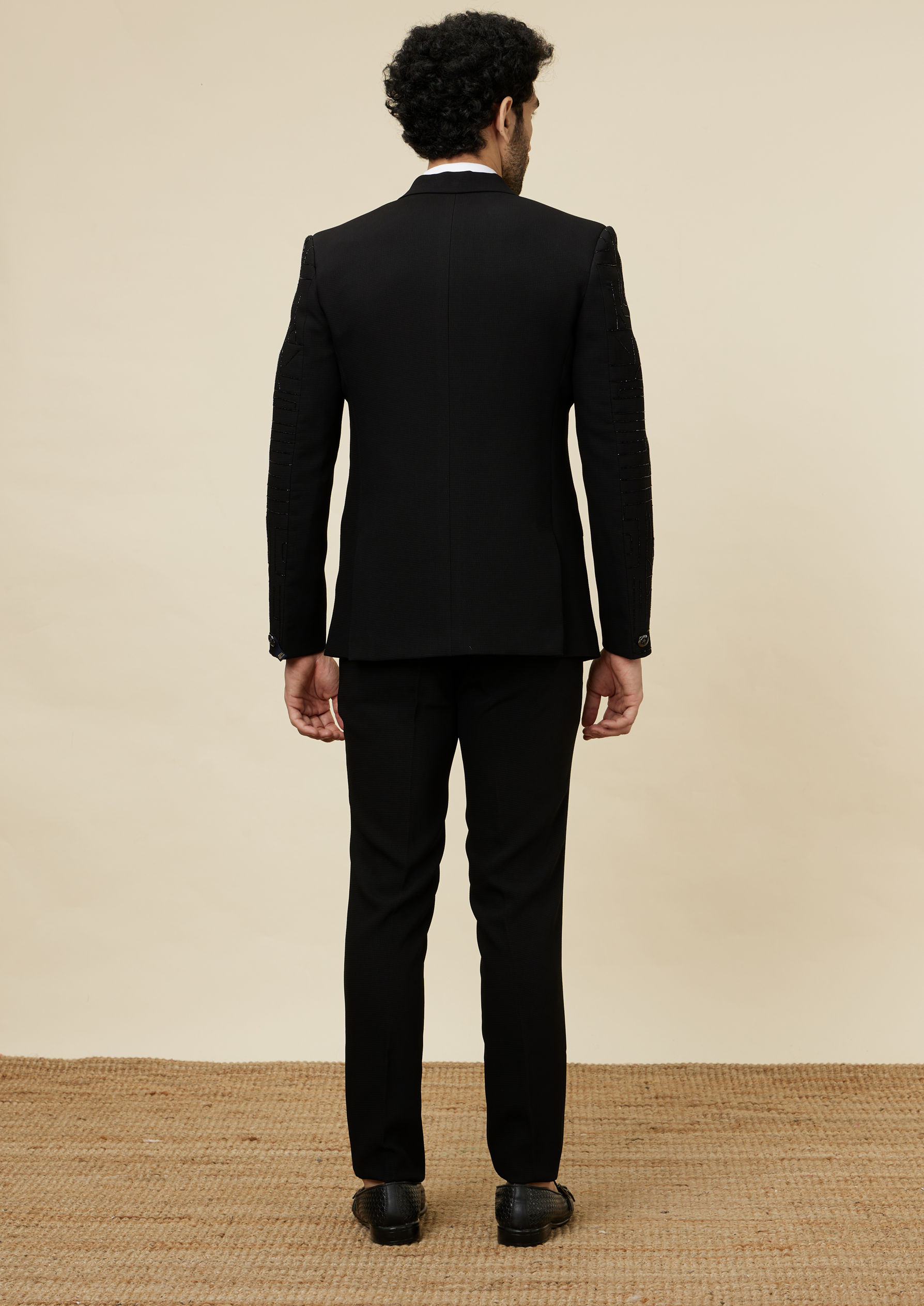 Twamev Men Black Charisma Suit Set image number 5