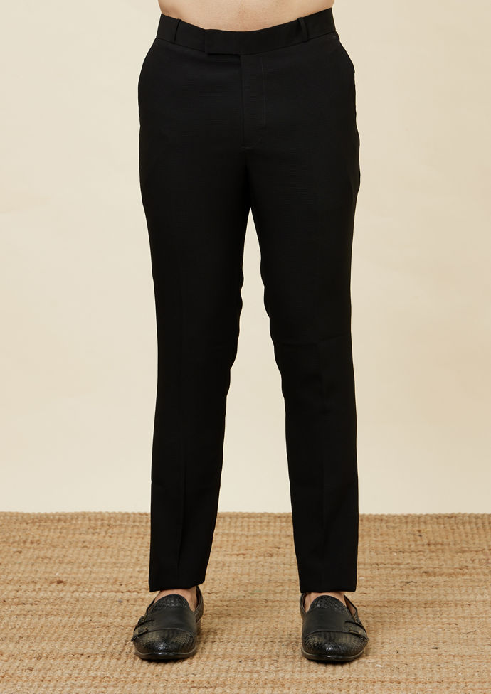 Twamev Men Black Charisma Suit Set