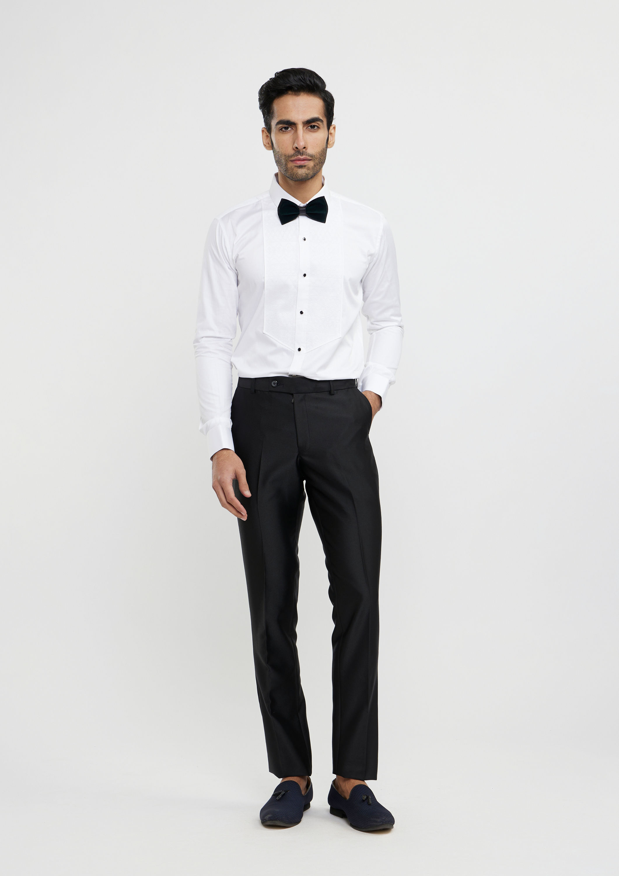 Twamev Men Elegant Dark Green Velvet Suit Set