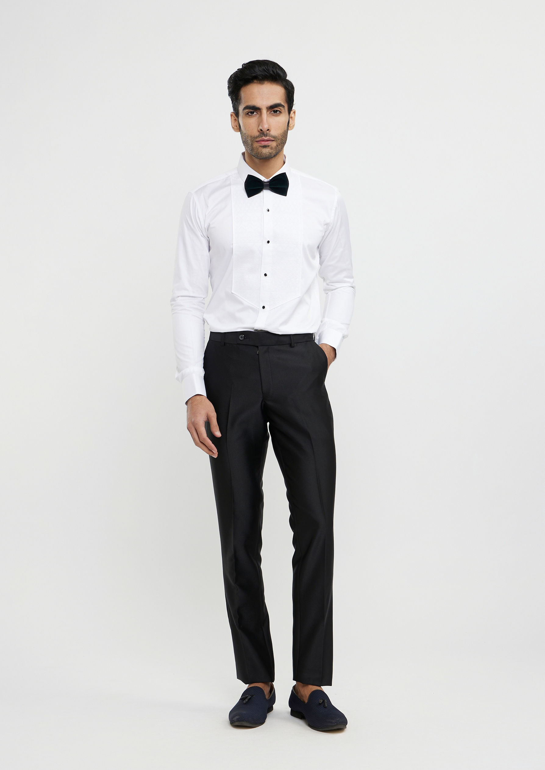 Twamev Men Elegant Dark Green Velvet Suit Set