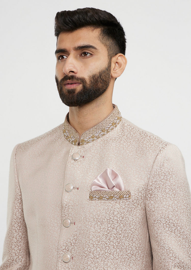 Twamev Men Dusty Pink Party Blazer Ensemble