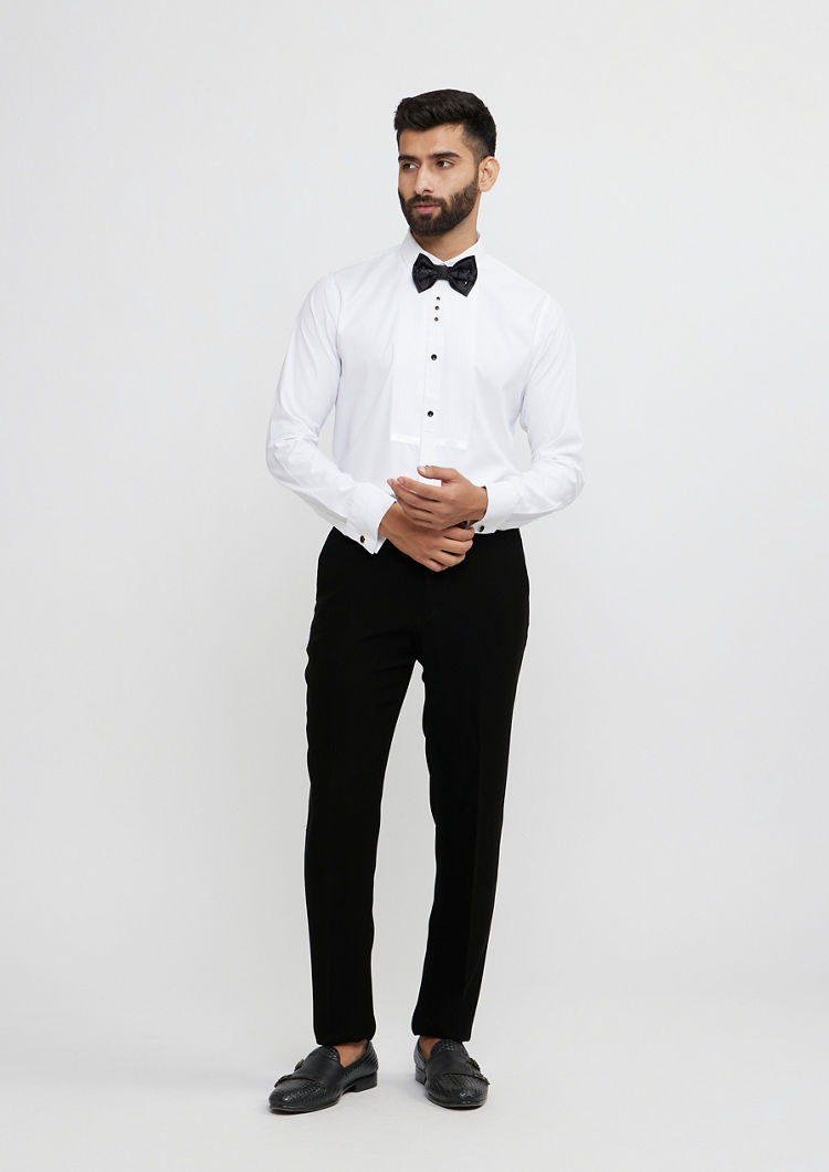 Twamev Men Black Elegance Suit Set