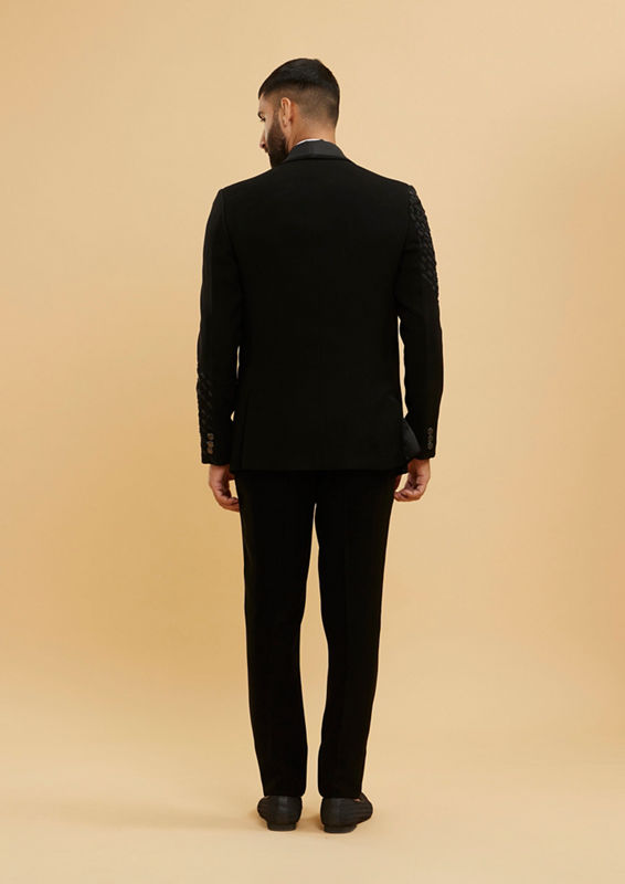 Twamev Men Black Excellence Suit Set image number 3