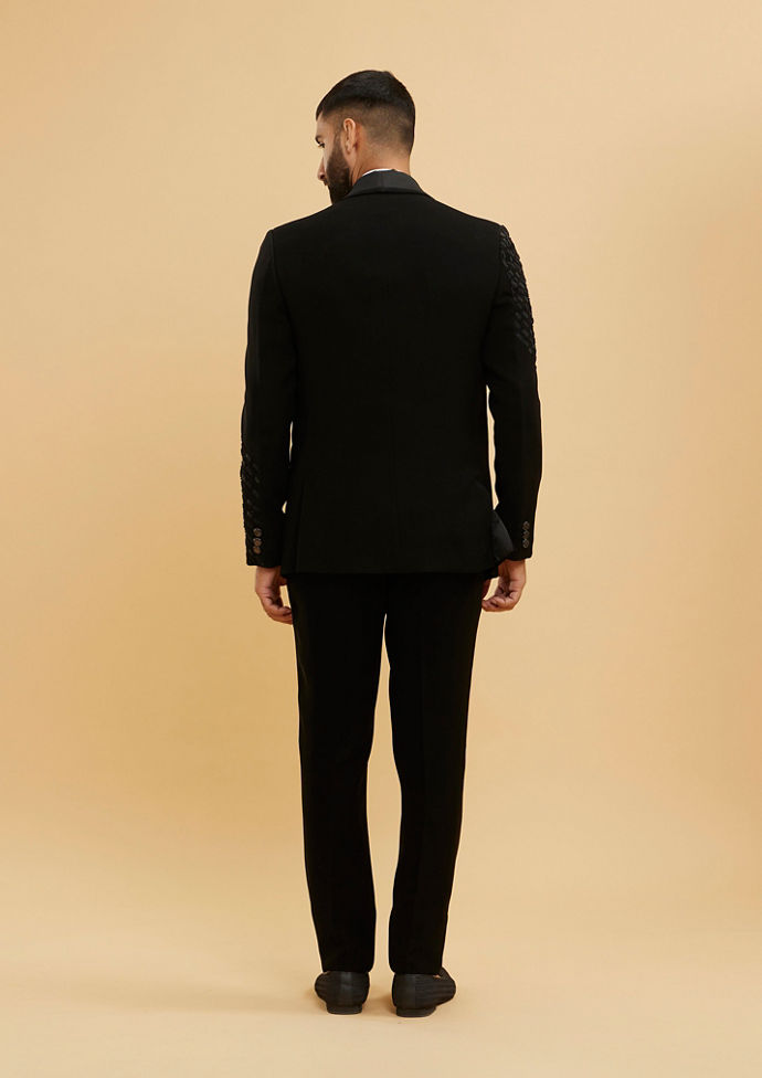 Twamev Men Black Excellence Suit Set image number 3