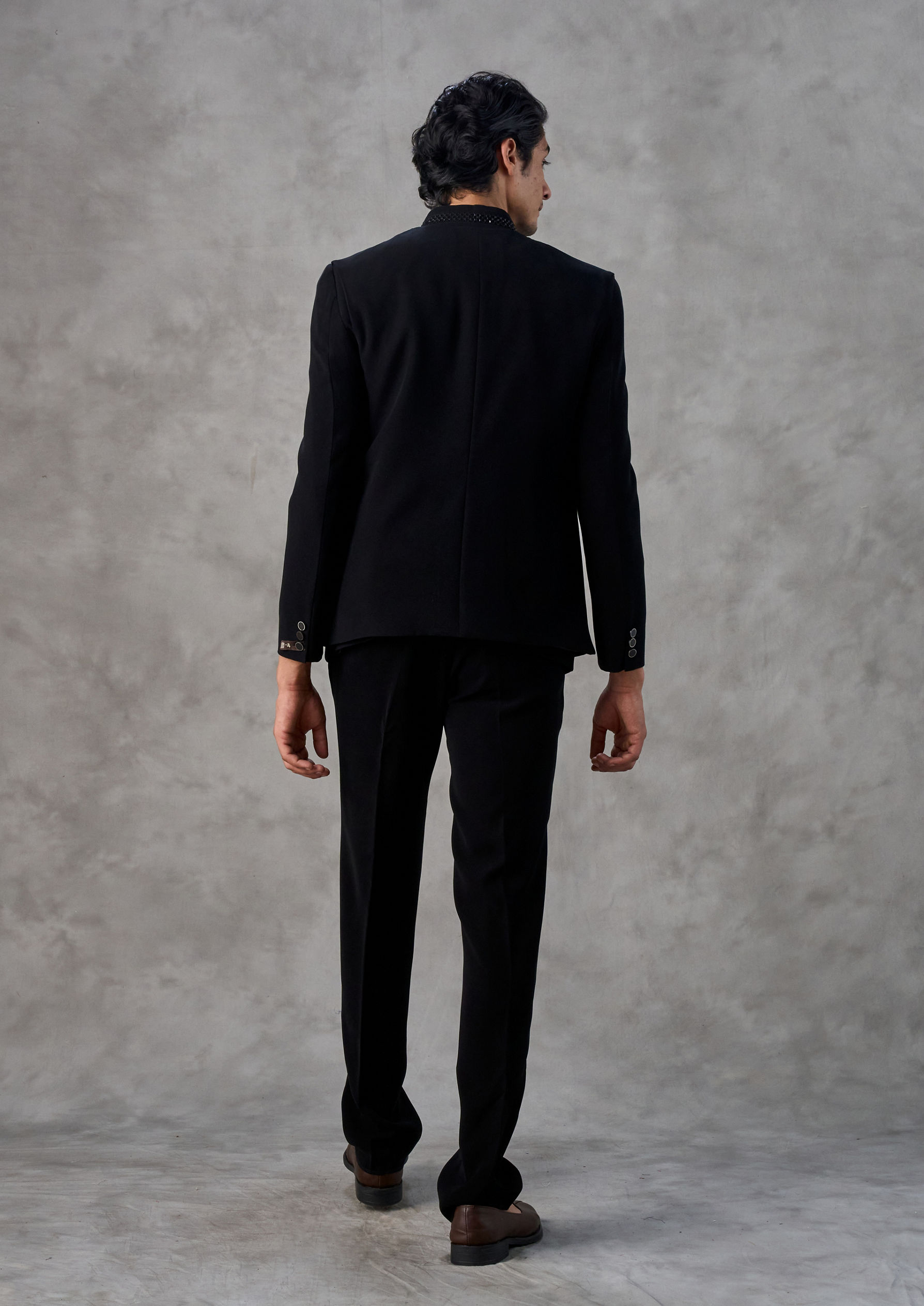 Twamev Men Black Royal Jodhpuri Ensemble