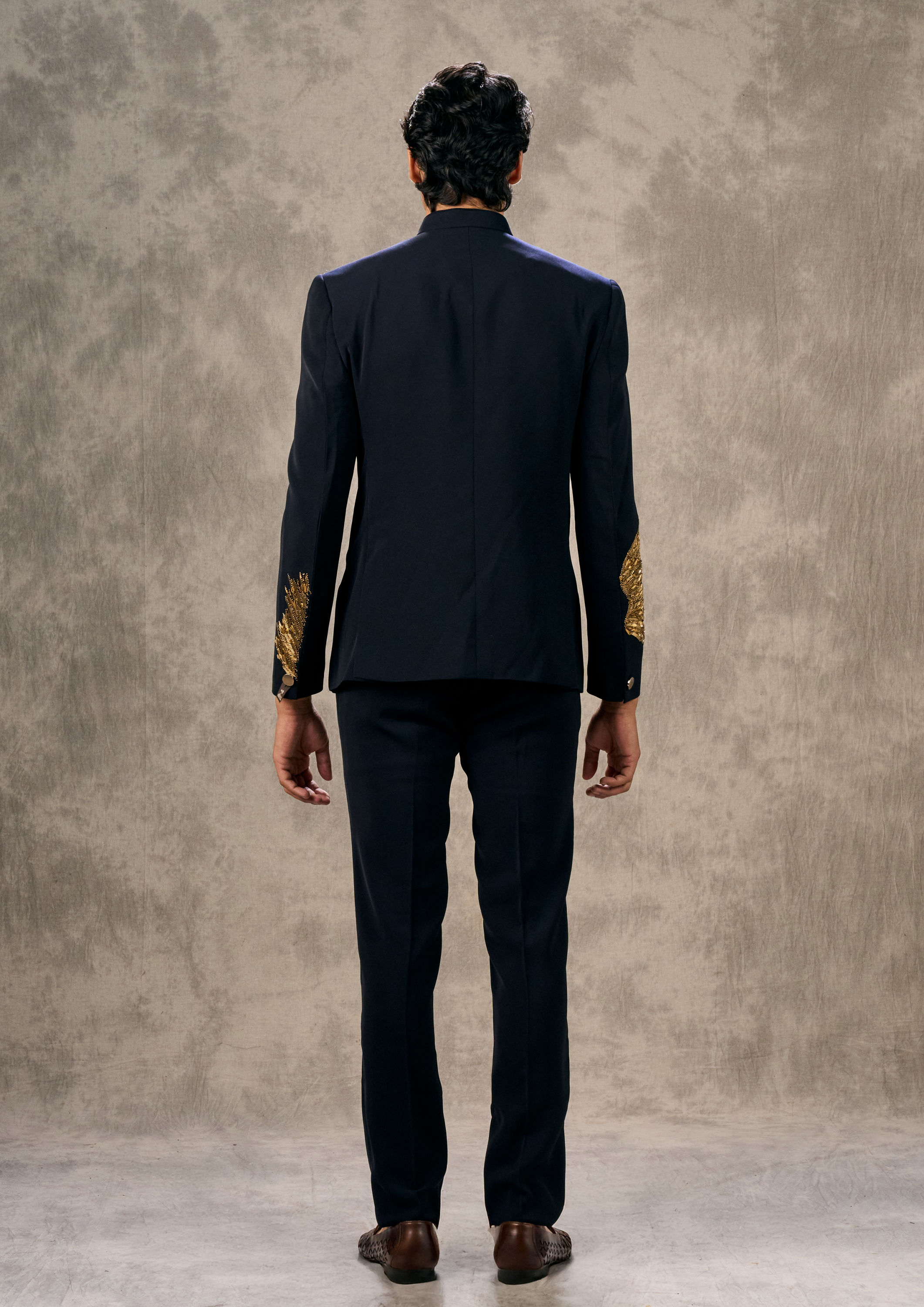 Twamev Men Blue Majestic Jodhpuri Set