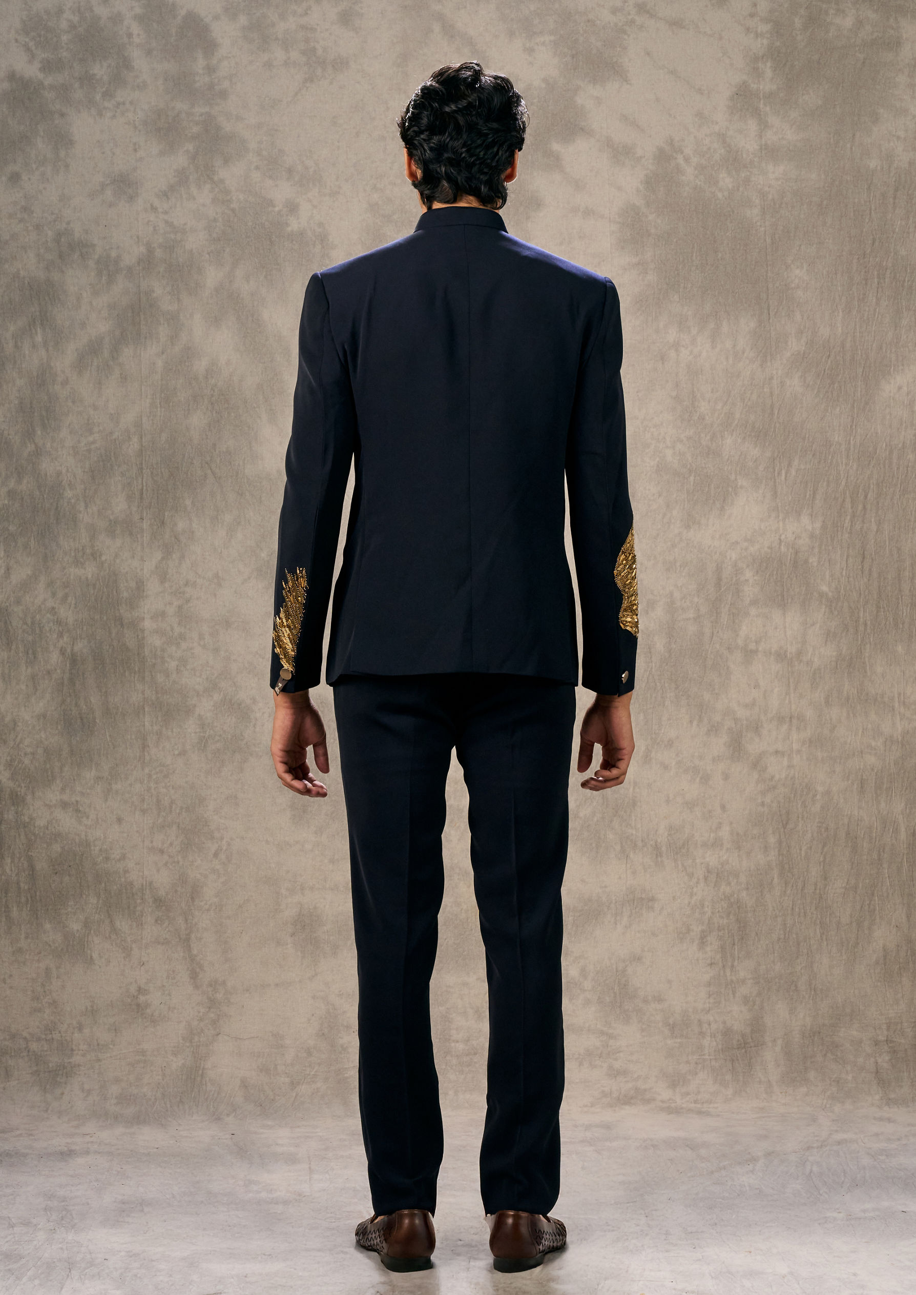 Twamev Men Blue Majestic Jodhpuri Set