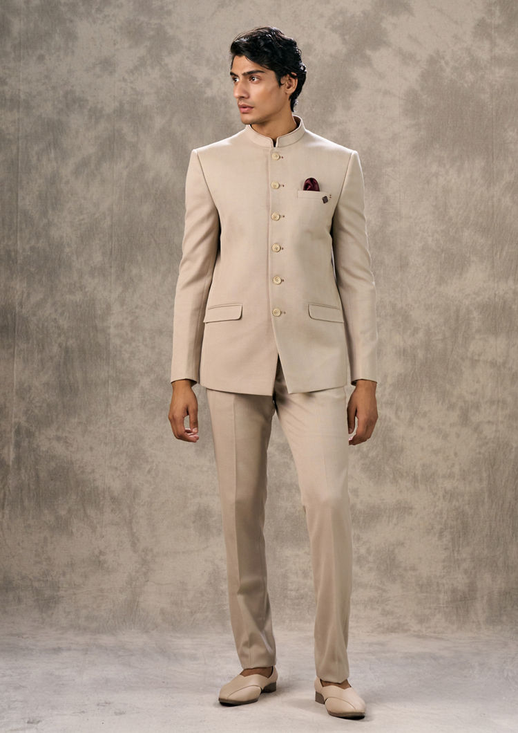 Twamev Men Regal Brown Jodhpuri Set Elegance