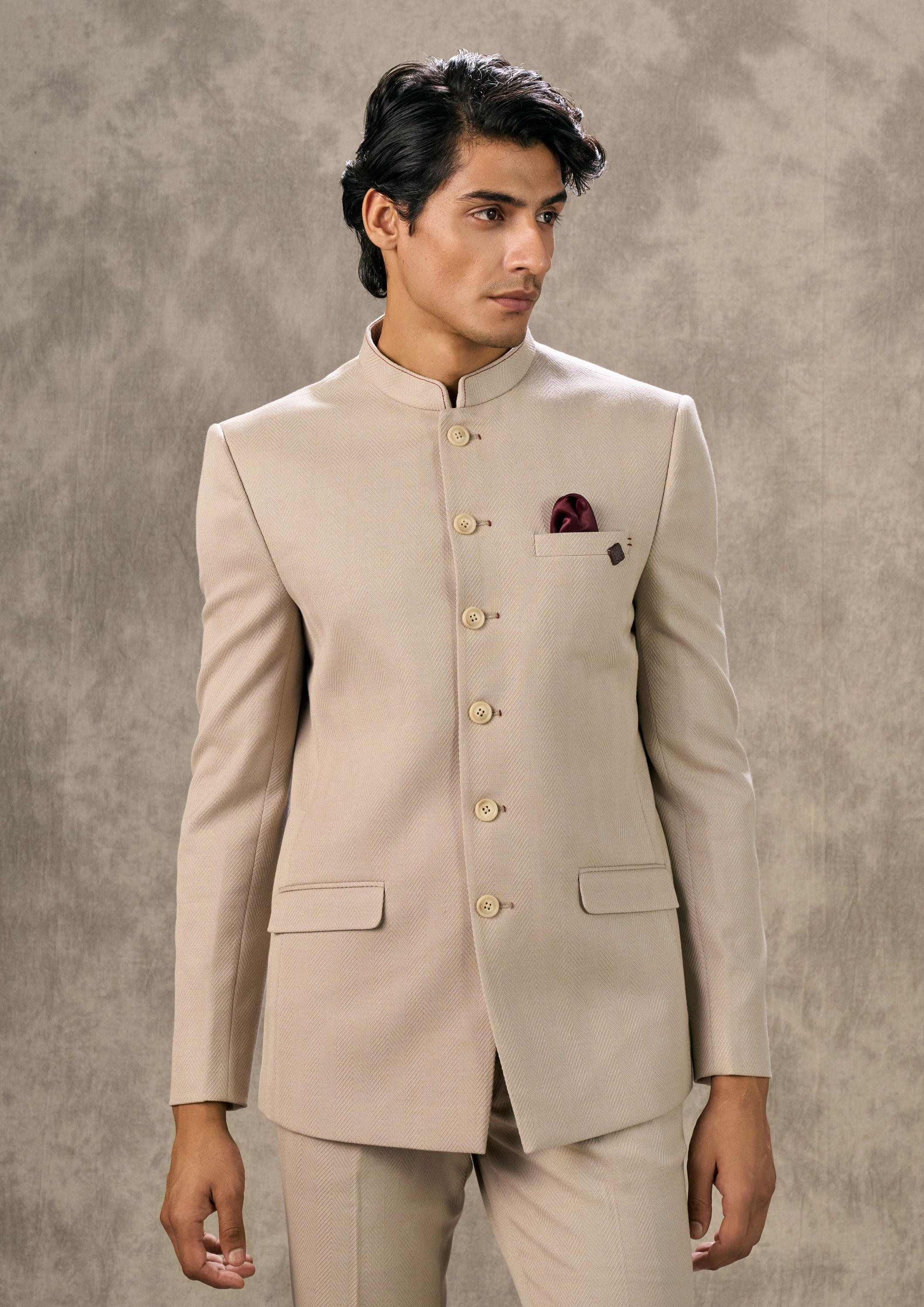 Twamev Men Regal Brown Jodhpuri Set Elegance