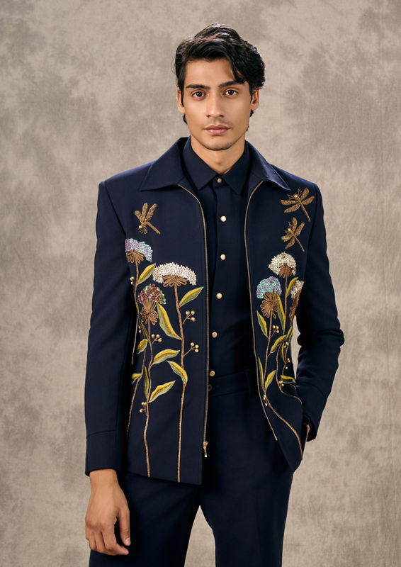 Twamev Men Twilight Black Elegance Suit Set