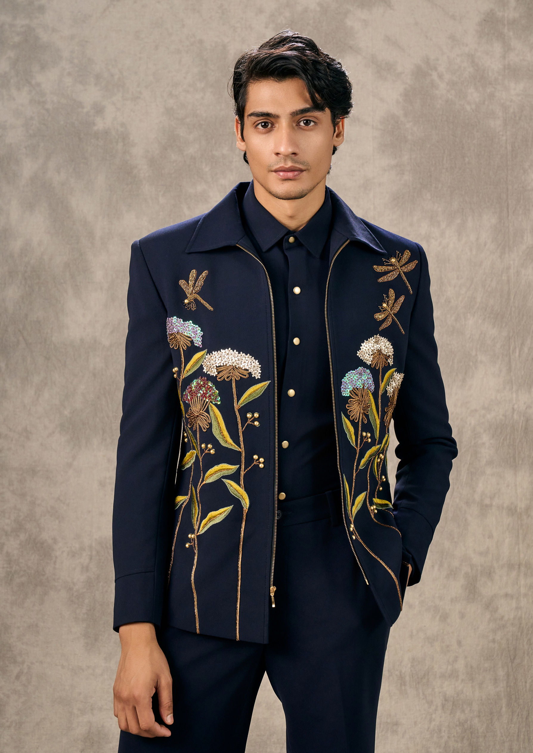 Twamev Men Twilight Black Elegance Suit Set