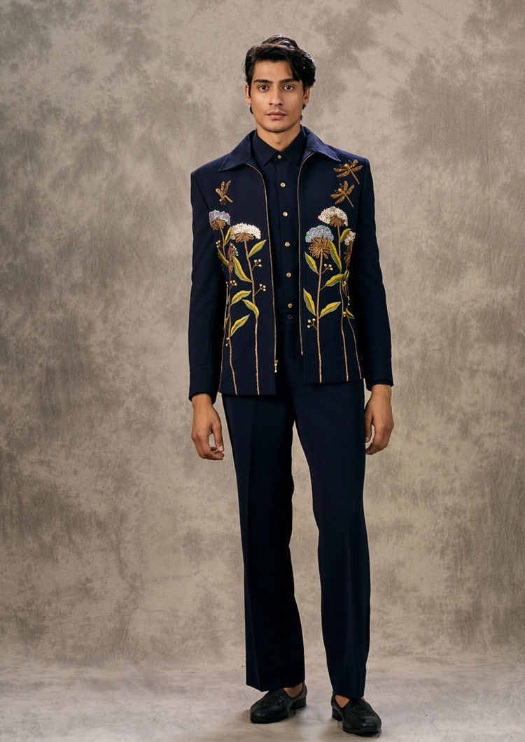 Twamev Men Twilight Black Elegance Suit Set