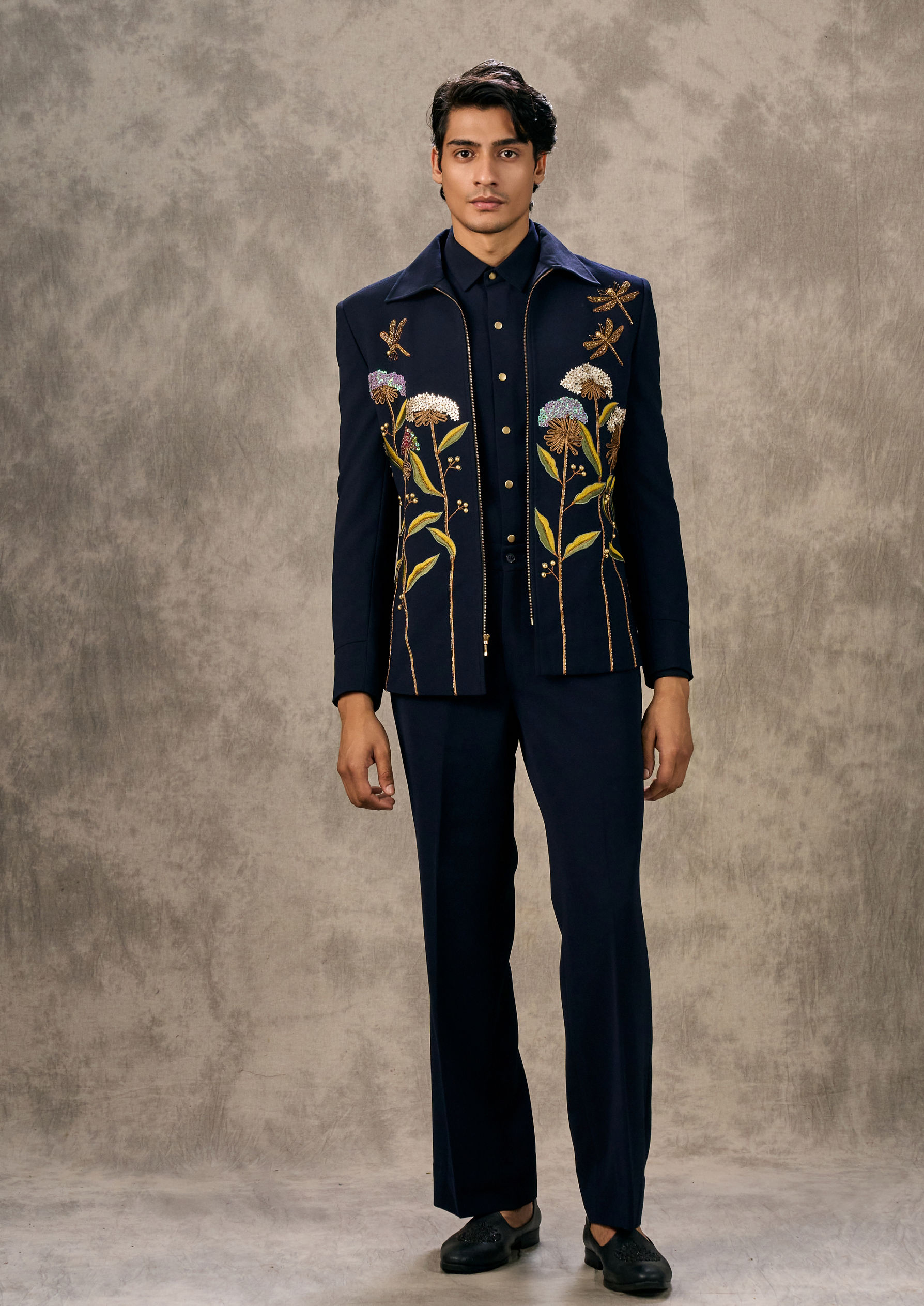Twamev Men Twilight Black Elegance Suit Set