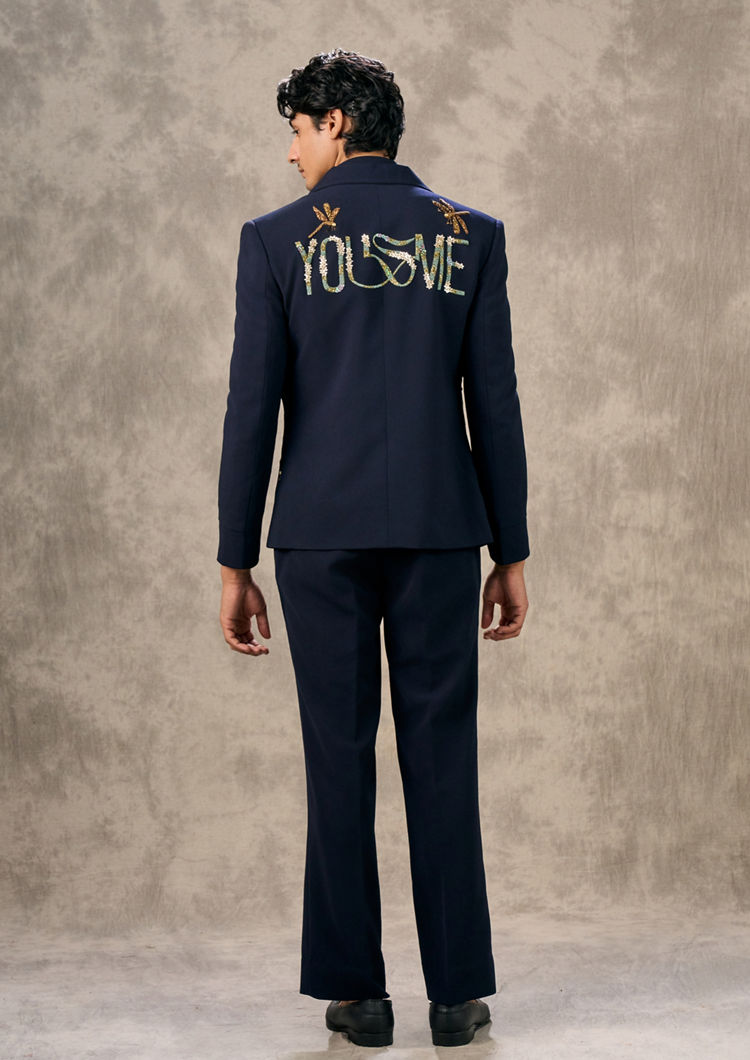 Twamev Men Twilight Black Elegance Suit Set