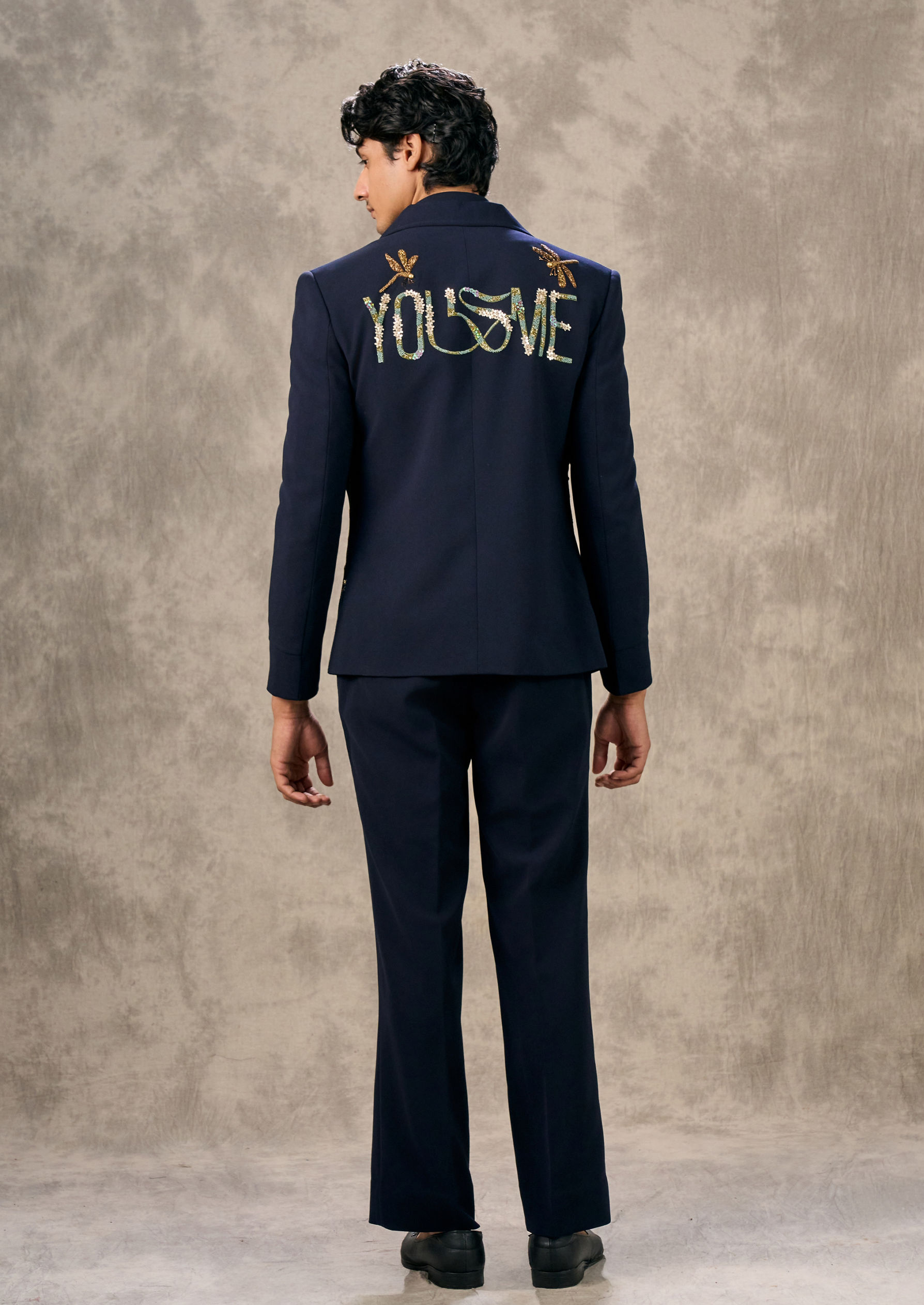 Twamev Men Twilight Black Elegance Suit Set