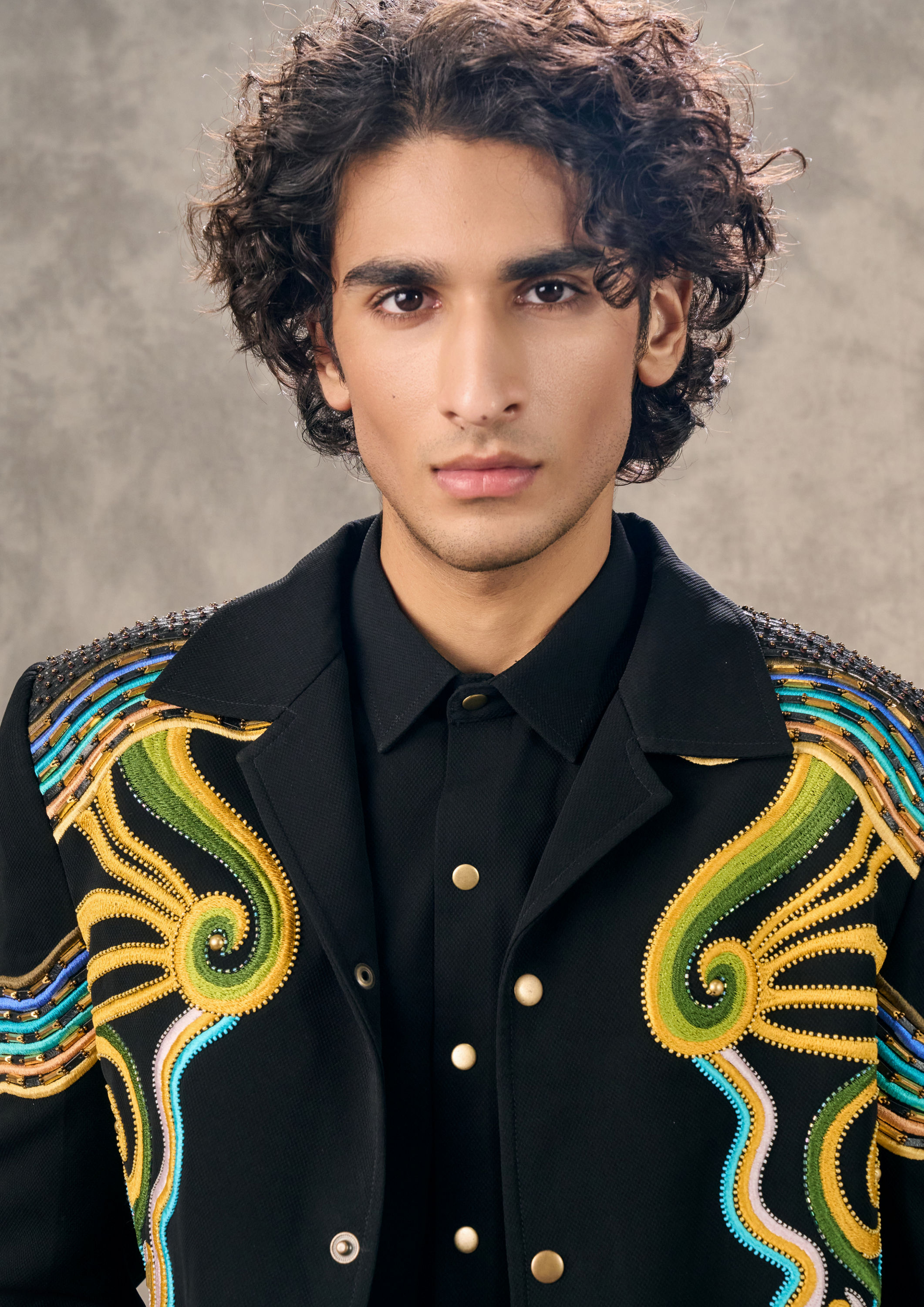 Twamev Men Dreamy Dark Blue Elegance Suit Set