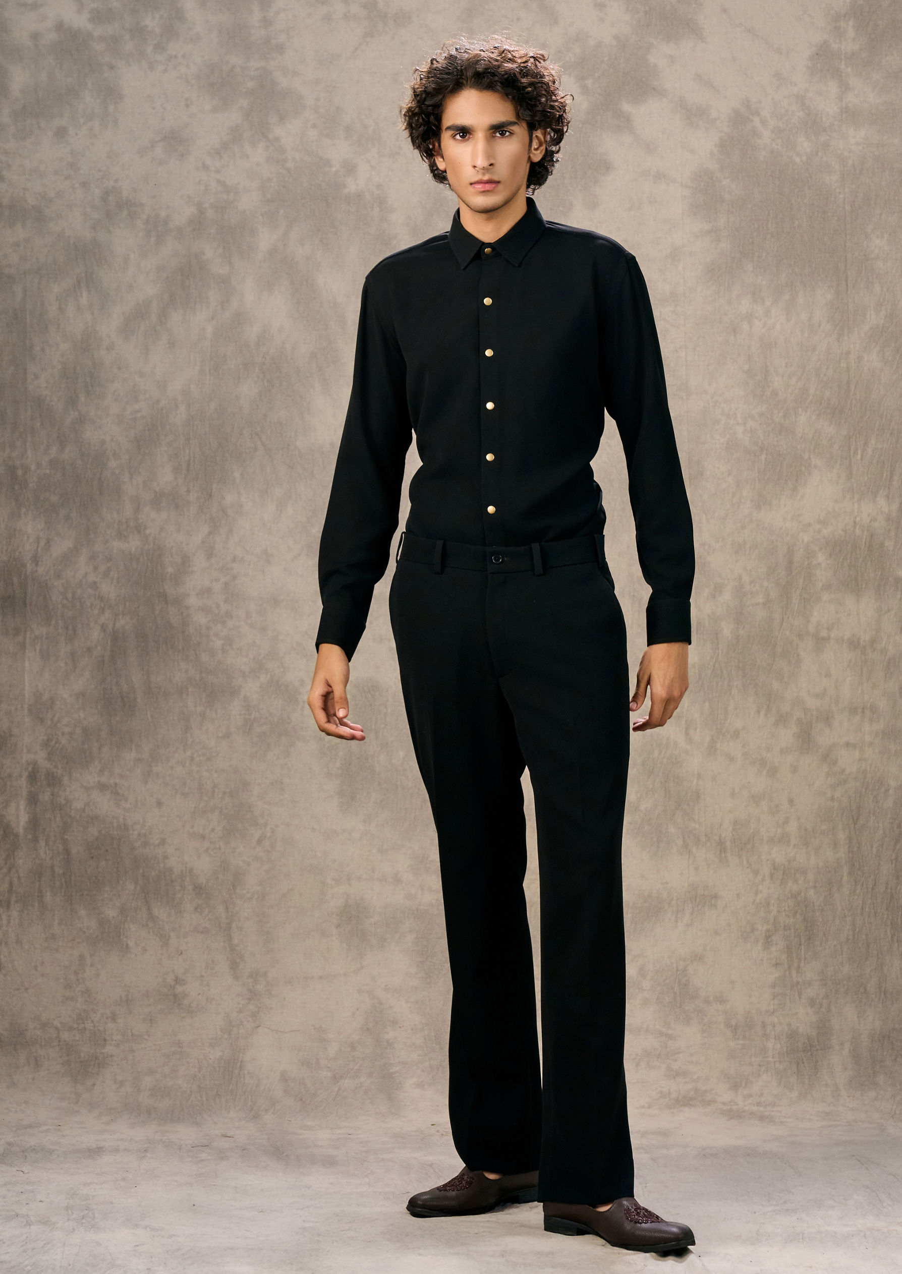 Twamev Men Dreamy Dark Blue Elegance Suit Set