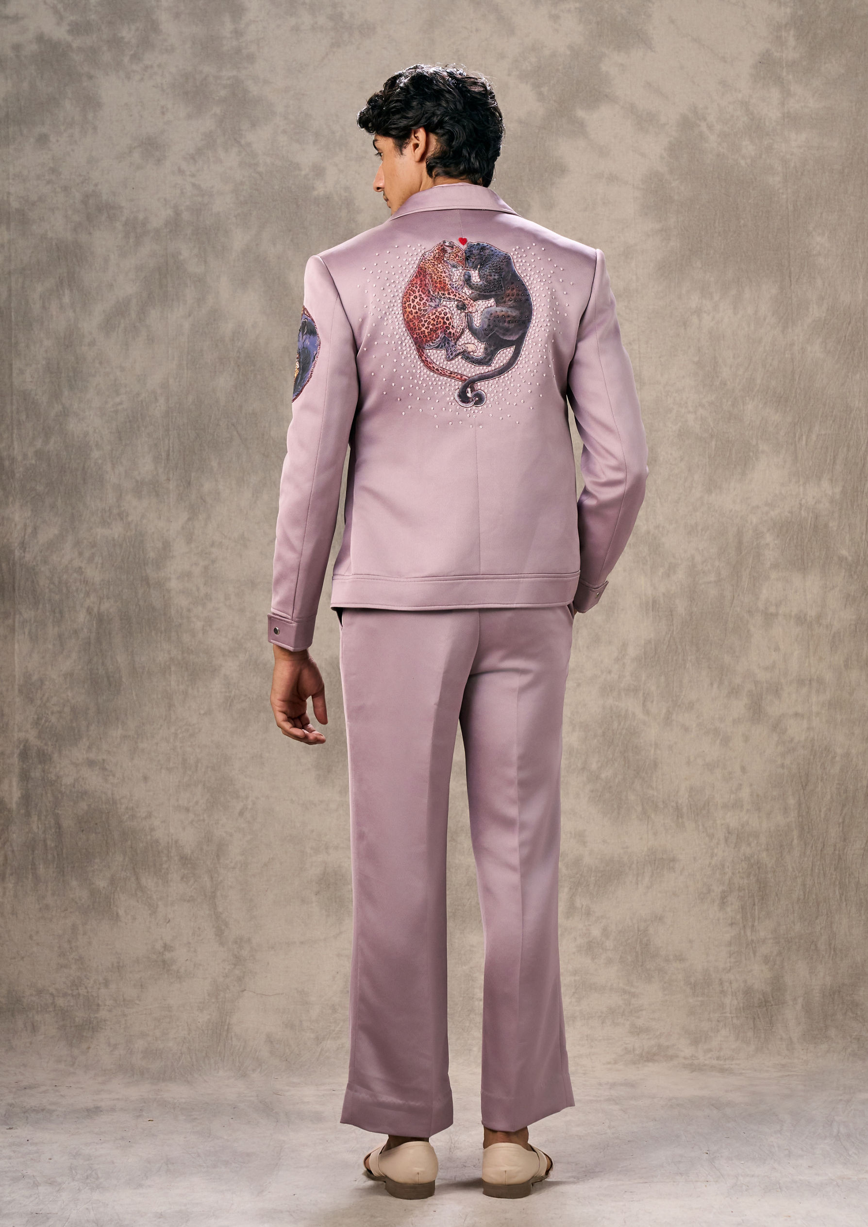 Twamev Men Lavishly Lilac Suit Set