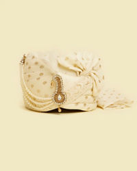 Twamev Men Cream Chanderi Safa